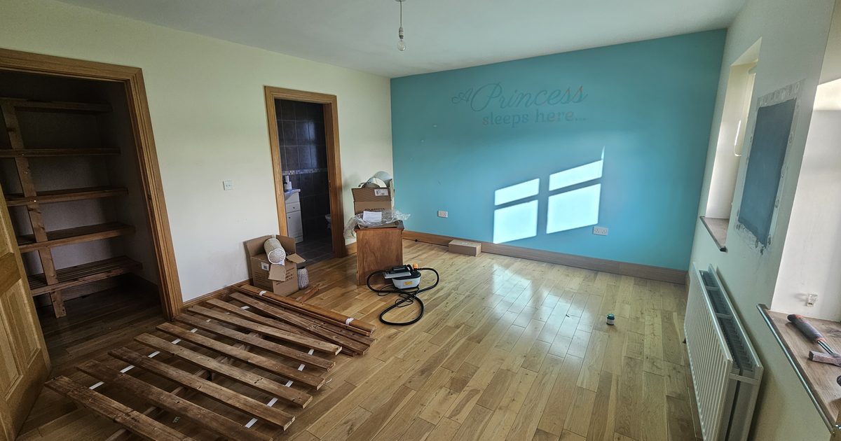 Neutral paint palette in an Irish home interior in Co Monaghan
