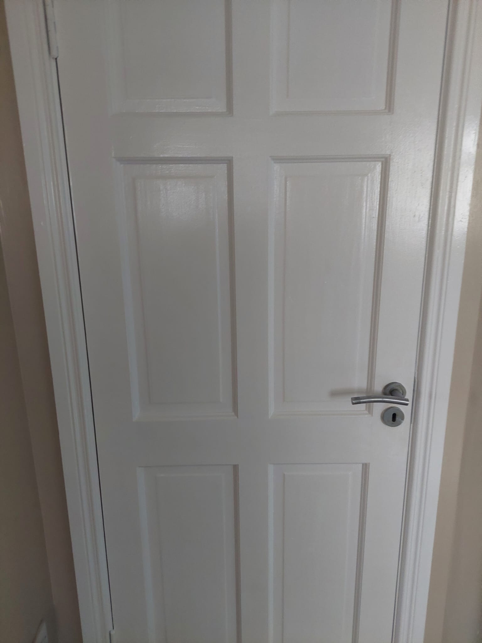 Freshly painted interior door in Carrickmacross