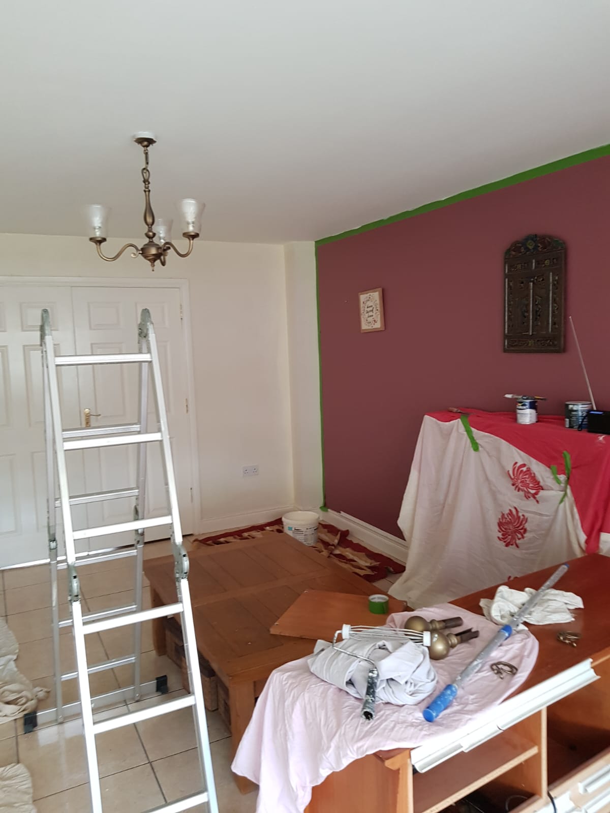 Feature wall painting in Co. Monaghan
