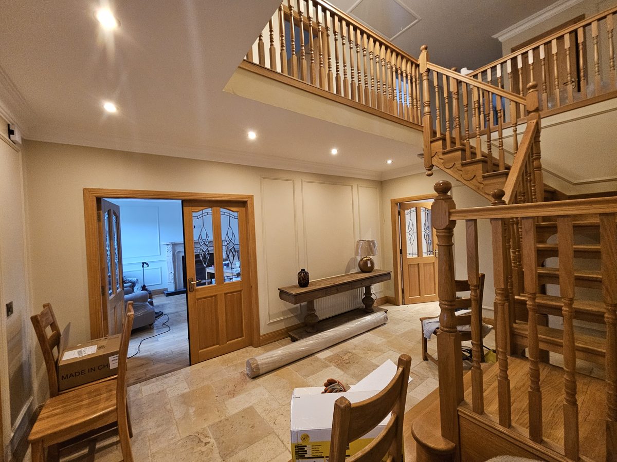 Hallway and stairs painting in Carrickmacross