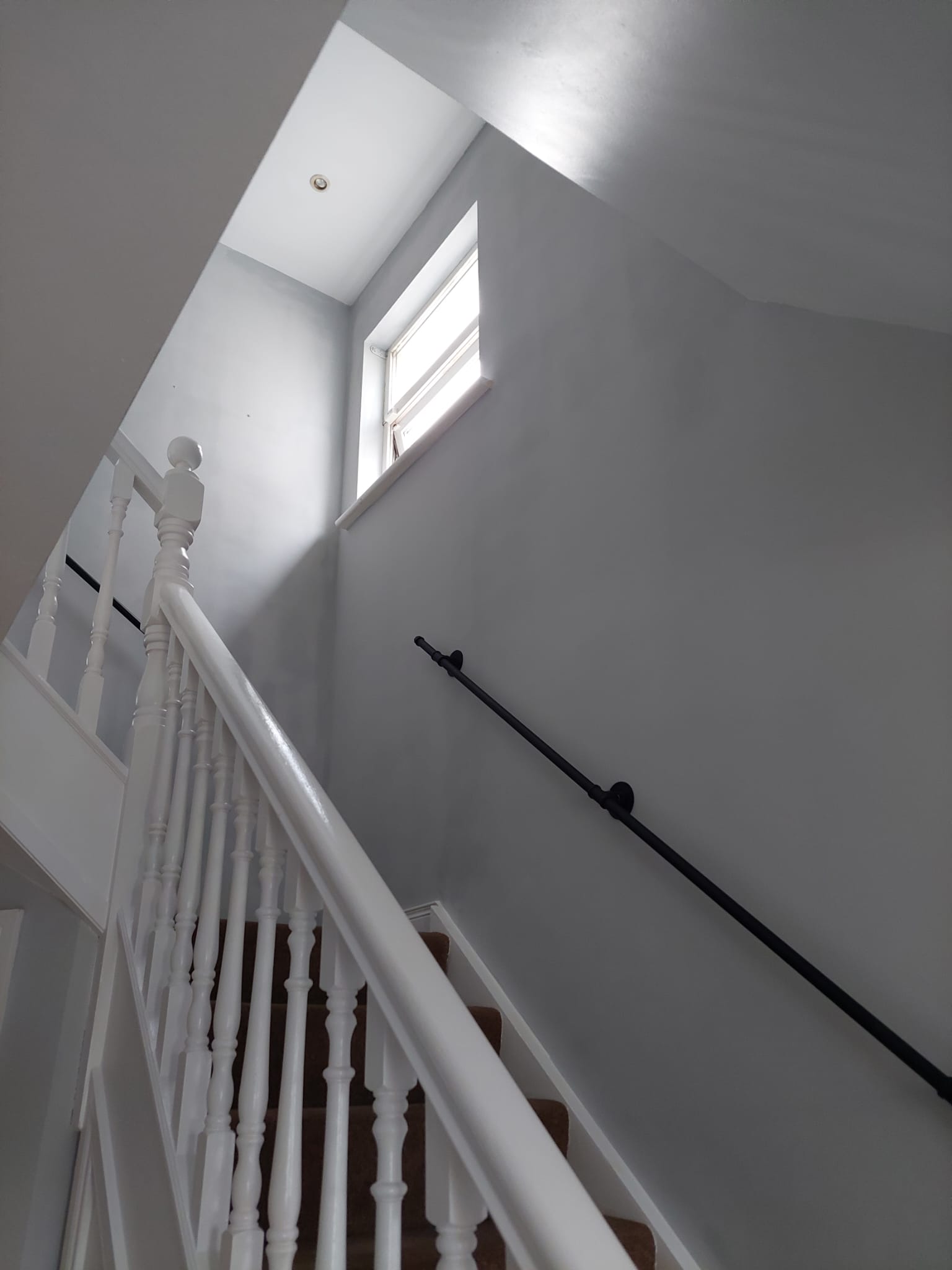 Staircase painting looking up in Co. Monaghan